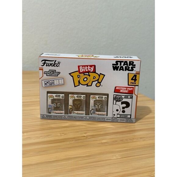 Funko Star Wars: the Mandalorian Heavy Mandalorian Bitty Pop! 4-Pack Figure - Picture 1 of 4